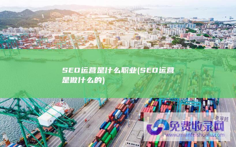 SEO运营是什么职业 (SEO运营是做什么的)