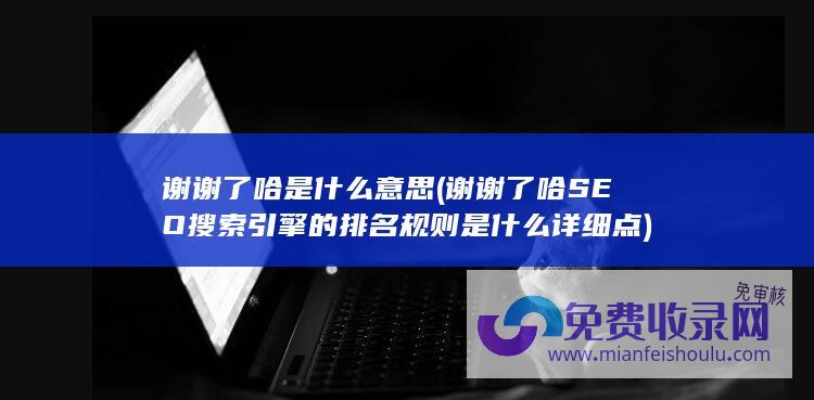 谢谢了哈是什么意思 (谢谢了哈 SEO搜索引擎的排名规则是什么 详细点)