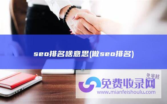 seo排名啥意思 (做seo排名)