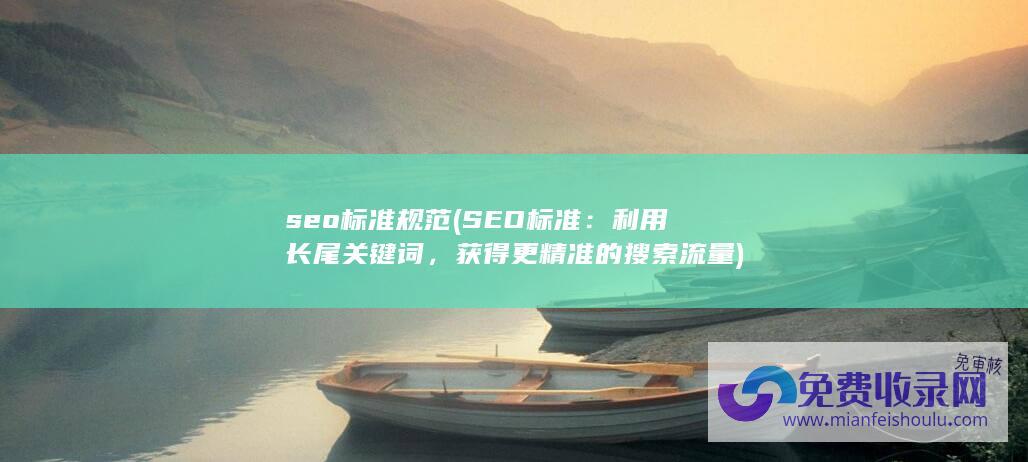 seo标准规范 (SEO标准：利用长尾关键词，获得更精准的搜索流量)