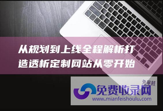 从规划到上线全程解析 打造透析定制网站 从零开始的建设之路 (从规划到管理)