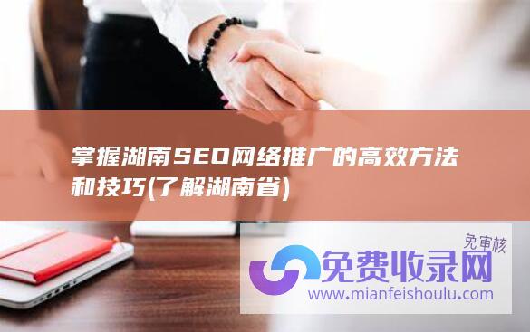 掌握湖南SEO网络推广的高效方法和技巧 (了解湖南省)