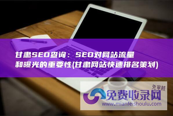 甘肃SEO查询：SEO对网站流量和曝光的重要性 (甘肃网站快速排名策划)