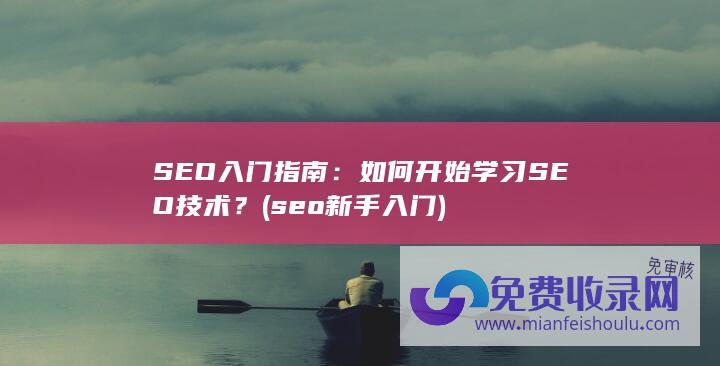 SEO入门指南：如何开始学习SEO技术？ (seo新手入门)