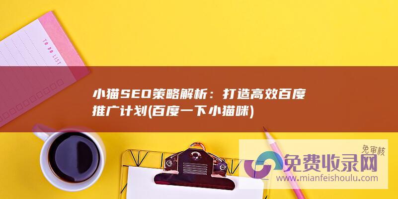 小猫SEO策略解析：打造高效百度推广计划 (百度一下小猫咪)