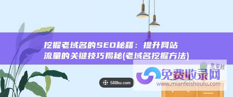 挖掘老域名的SEO秘籍：提升网站流量的关键技巧揭秘 (老域名挖掘方法)