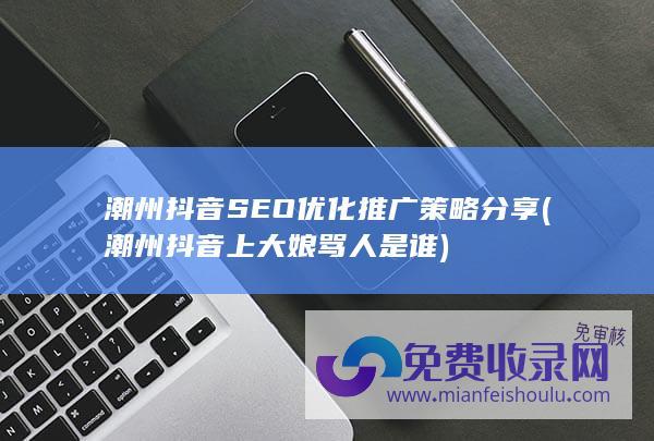 潮州抖音SEO优化推广策略分享 (潮州抖音上大娘骂人是谁)