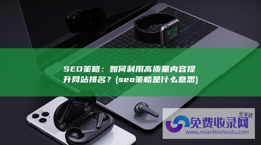 seo策略是什么意思