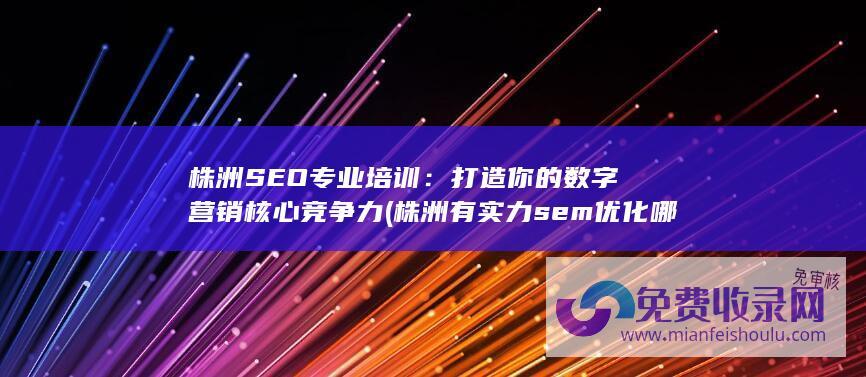 株洲SEO专业培训：打造你的数字营销核心竞争力 (株洲有实力sem优化哪家好)