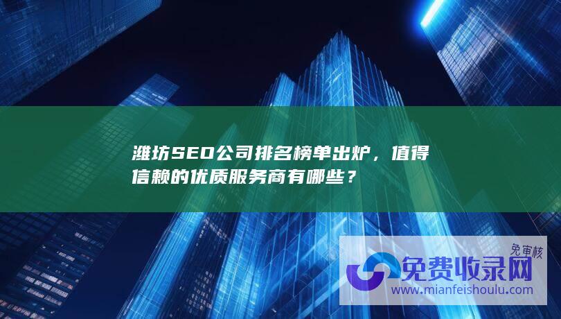 潍坊SEO公司排名榜单出炉，值得信赖的优质服务商有哪些？