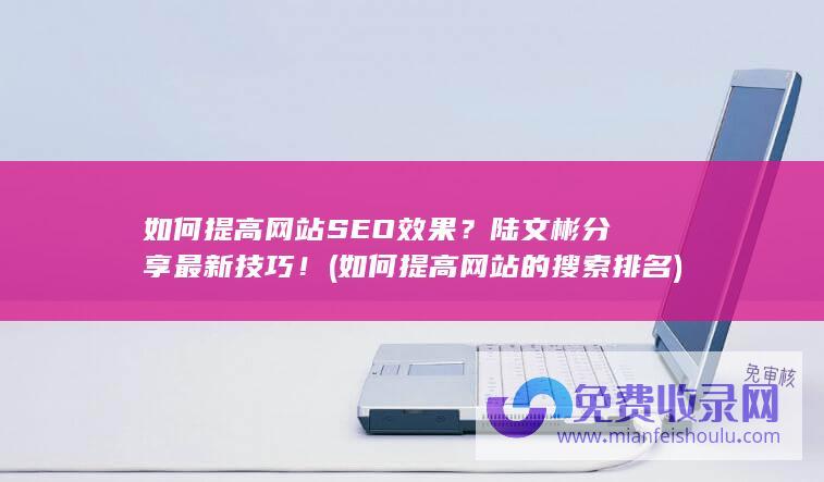 如何提高网站SEO效果？陆文彬分享最新技巧！ (如何提高网站的搜索排名)