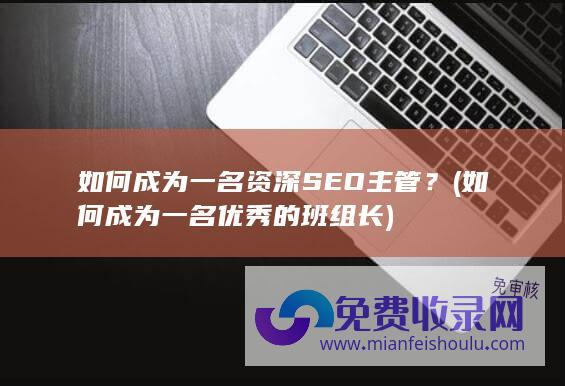 如何成为一名资深SEO主管？ (如何成为一名优秀的班组长)