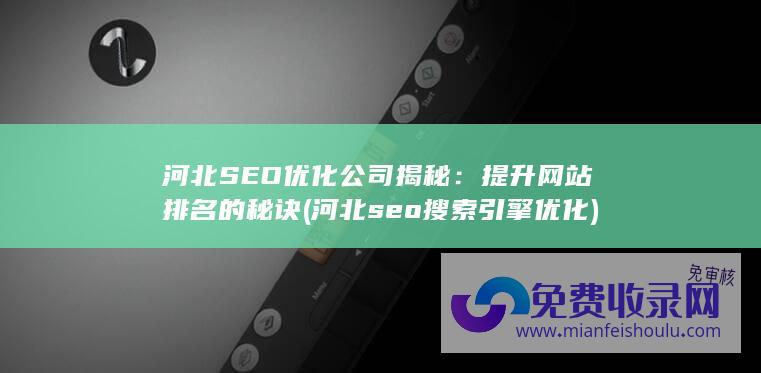 河北SEO优化公司揭秘：提升网站排名的秘诀 (河北seo搜索引擎优化)