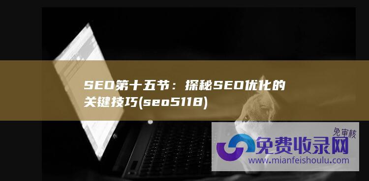 SEO第十五节：探秘SEO优化的关键技巧 (seo 5118)