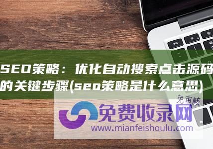 SEO策略：优化自动搜索点击源码的关键步骤 (seo策略是什么意思)