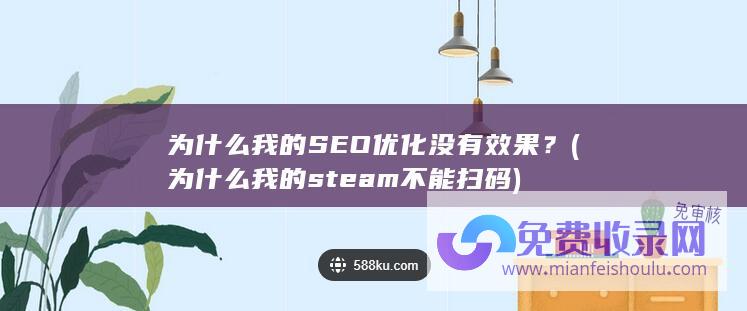 为什么我的SEO优化没有效果？ (为什么我的steam不能扫码)