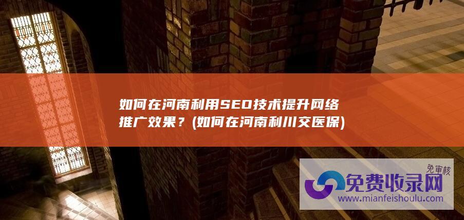 如何在河南利用SEO技术提升网络推广效果？ (如何在河南利川交医保)