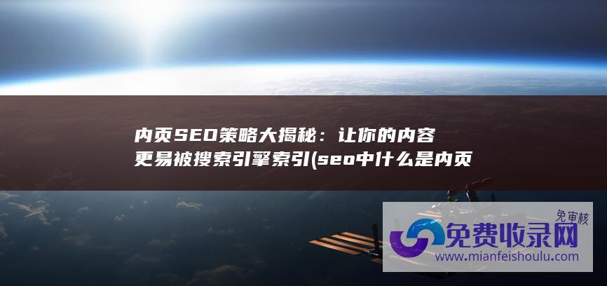 内页SEO策略大揭秘：让你的内容更易被搜索引擎索引 (seo中什么是内页)