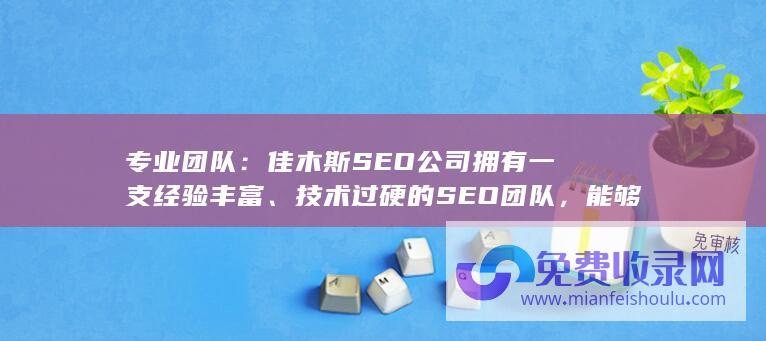 专业团队：佳木斯SEO公司拥有一支经验丰富、技术过硬的SEO团队，能够为客户量身定制SEO方案，提供全方位的SEO服务。