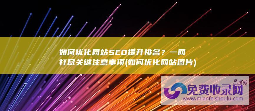 如何优化网站SEO提升排名？一网打尽关键注意事项 (如何优化网站图片)