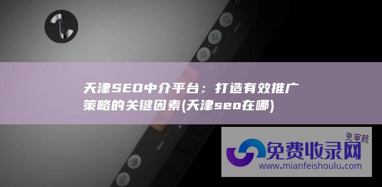 天津SEO中介平台：打造有效推广策略的关键因素 (天津seo在哪)