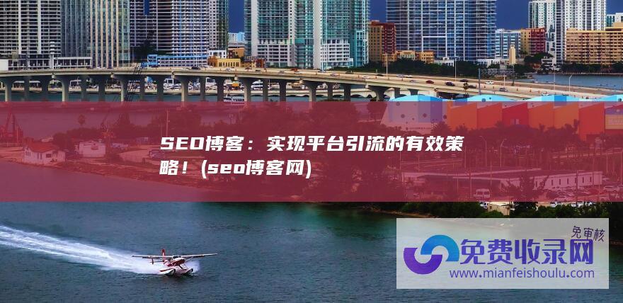 SEO博客：实现平台引流的有效策略！ (seo博客网)