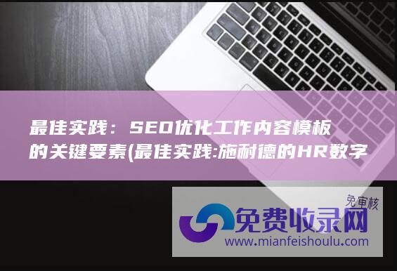 最佳实践：SEO优化工作内容模板的关键要素 (最佳实践:施耐德的HR数字化实践之旅)