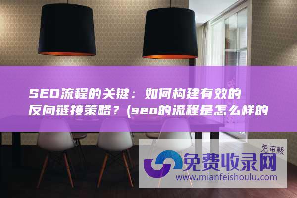 SEO流程的关键：如何构建有效的反向链接策略？ (seo的流程是怎么样的)