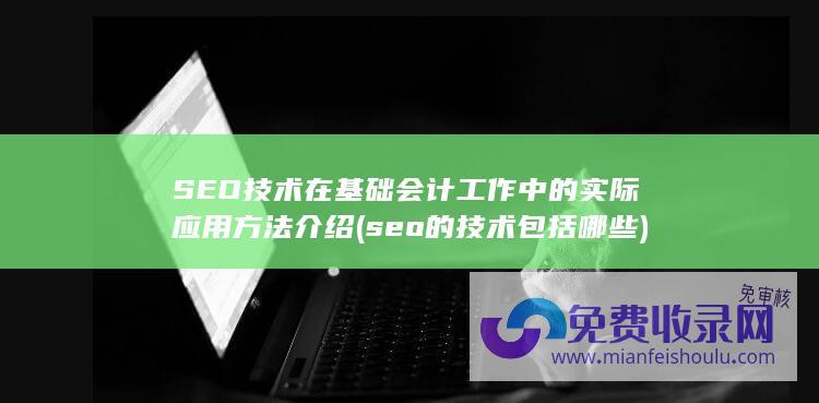 SEO技术在基础会计工作中的实际应用方法介绍