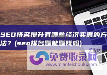 SEO排名提升有哪些经济实惠的方法？ (seo排名赚能赚钱吗)