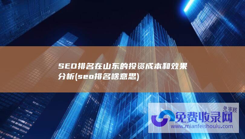 SEO排名在山东的投资成本和效果分析 (seo排名啥意思)