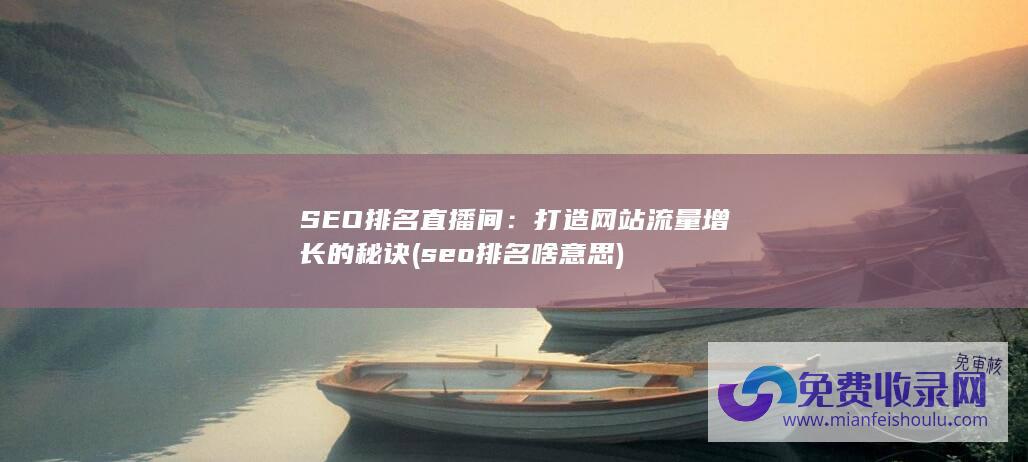 SEO排名直播间