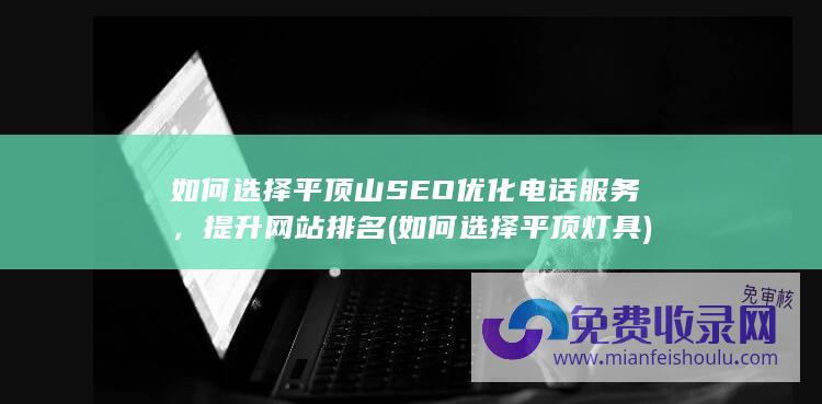 如何选择平顶山SEO优化电话服务，提升网站排名 (如何选择平顶灯具)