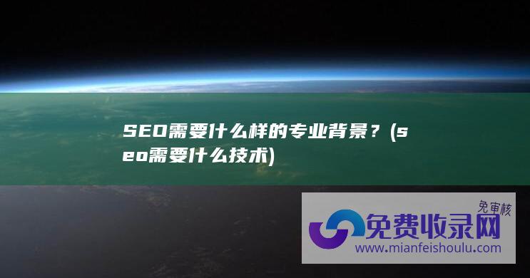 seo需要什么技术