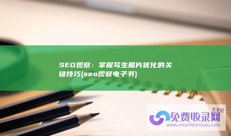 SEO观察：掌握写生照片优化的关键技巧 (seo观察电子书)