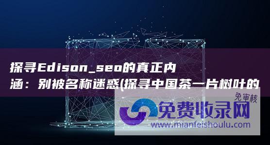 探寻Edison_seo的真正内涵：别被名称迷惑 (探寻中国茶一片树叶的传奇之旅答案)