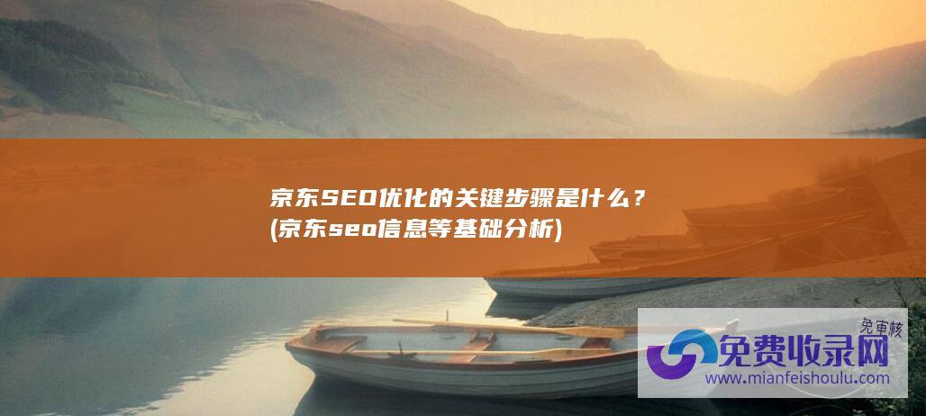 京东SEO优化的关键步骤是什么？ (京东seo信息等基础分析)