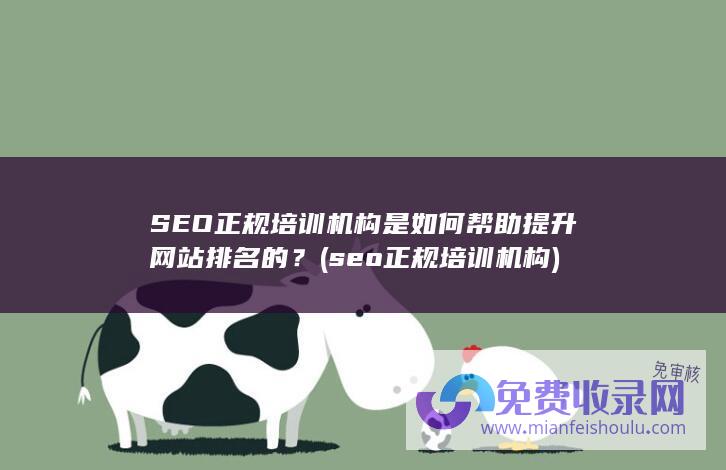 seo正规培训机构