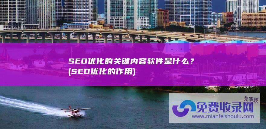 SEO优化的关键内容软件是什么？ (SEO优化的作用)