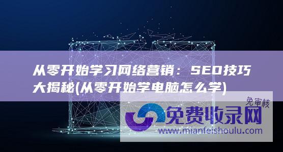 从零开始学习网络营销：SEO技巧大揭秘 (从零开始学电脑怎么学)