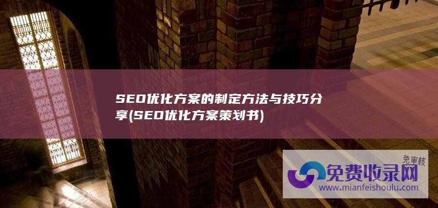 SEO优化方案的制定方法与技巧分享 (SEO优化方案策划书)