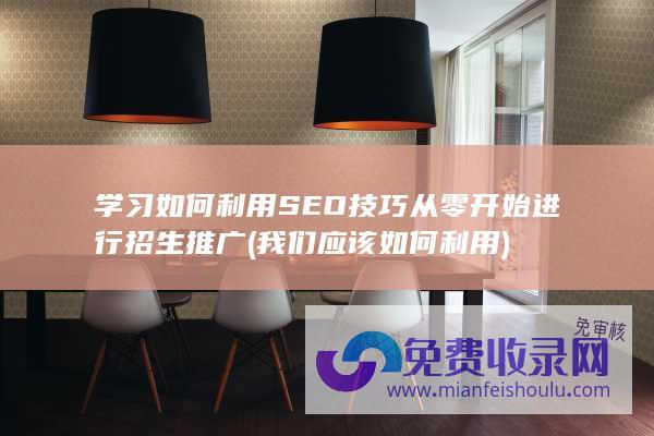 学习如何利用SEO技巧从零开始进行招生推广 (我们应该如何利用)