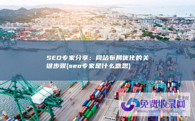 SEO专家分享：网站布局优化的关键步骤 (seo专家是什么意思)