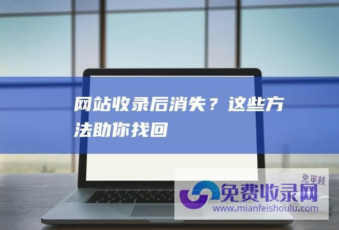 网站收录后消失？这些方法助你找回